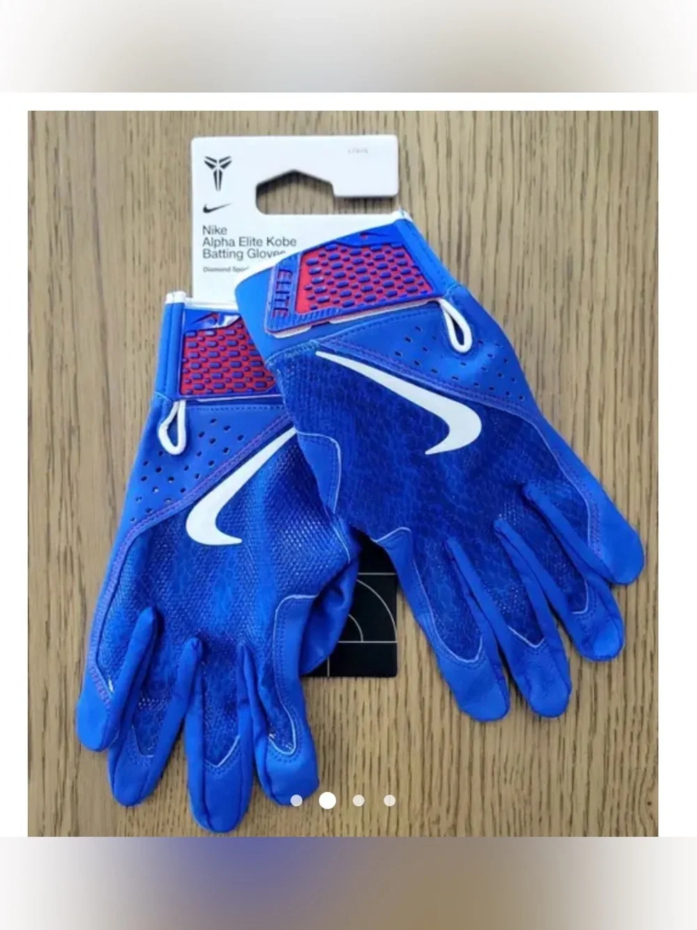 Nike Alpha Elite Kobe Batting Gloves Undftd Baseball Dodgers 2025 Large New(Kids